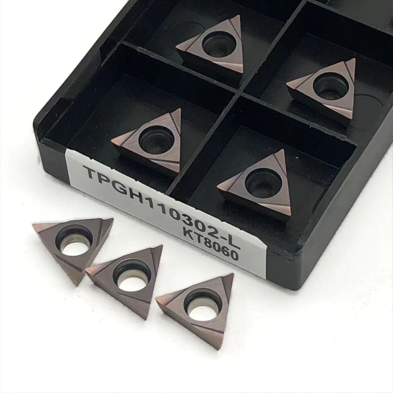 Outil de trou intérieur de tour CNC, lame en métal diamanté, lame en carbure, TPGH090Ath, TPGH080204, TPGH110302,TBGT060102 KT8060