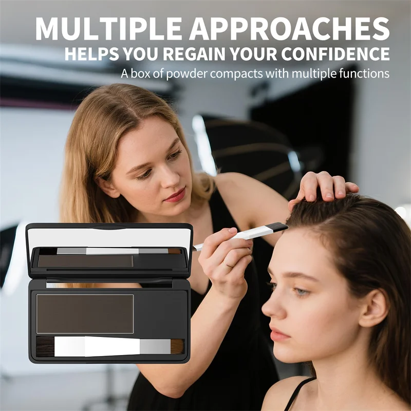Hairline Powder Instantly Conceals Hair Root Touch Hair Powder for Thinning Hairline Shadow Powder Makeup Concealer Hair Powder