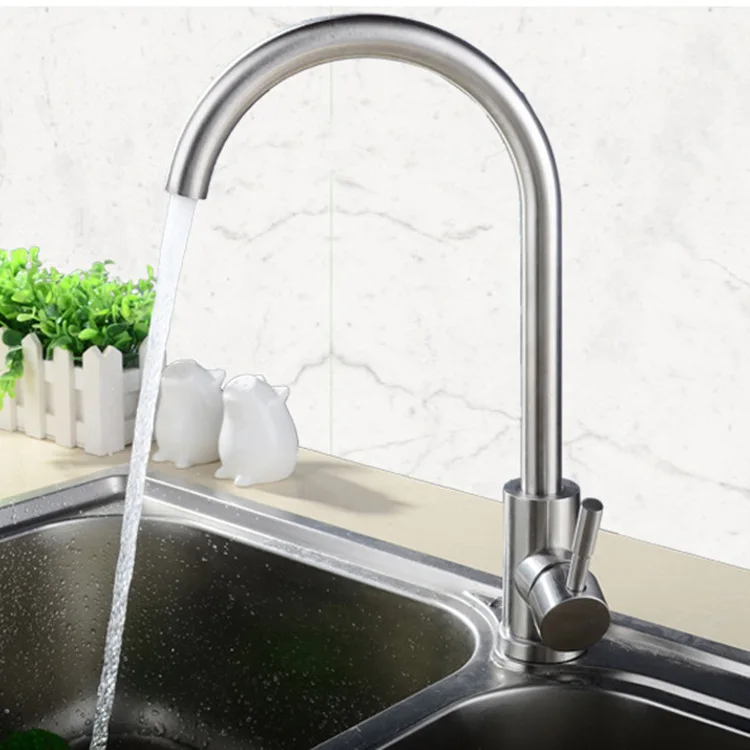 

for kitchen faucet stainless steel hot and cold vegetable basin tap SUS304 sink mixer tap water faucet kitchen fitting double