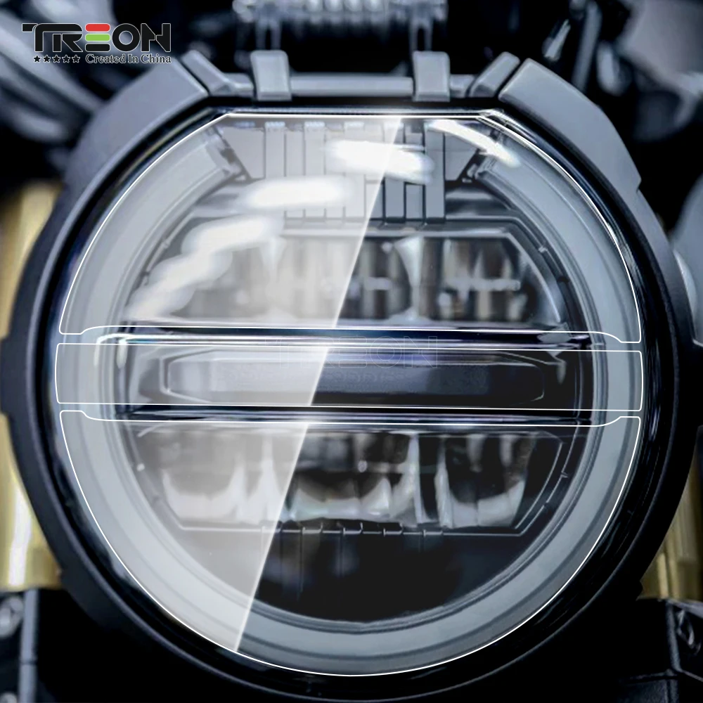 For Honda CB650R 2019-2023 Motorcycle Headlight Protector Headlight HD film Anti-scratch protection TPU Sticker Accessories