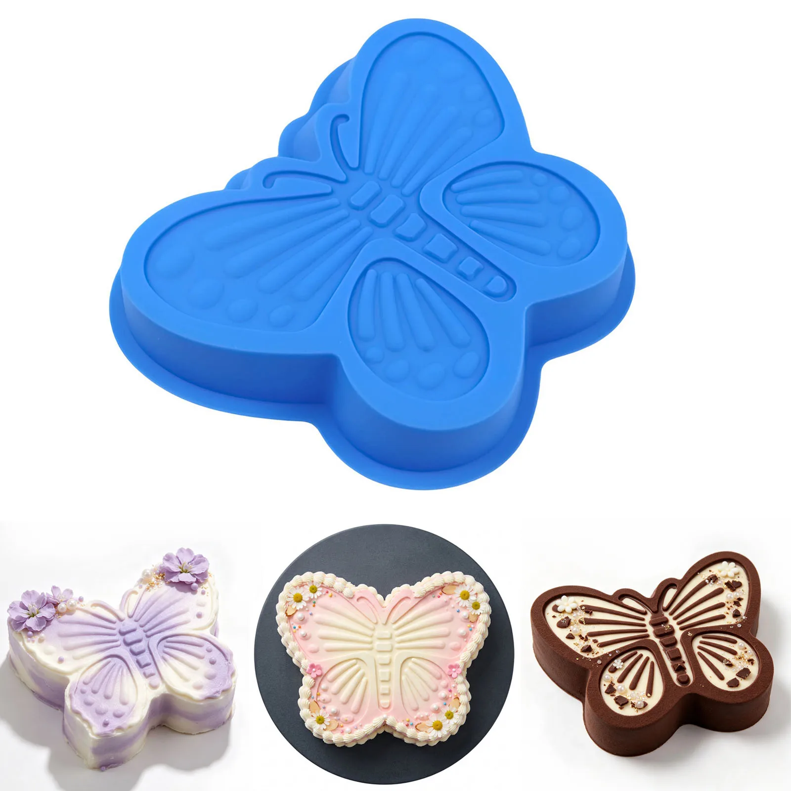DIY Butterfly Silicone Cake Mold - Baking Mould for Mousse Jelly Ice Cube Chocolate Dessert Making