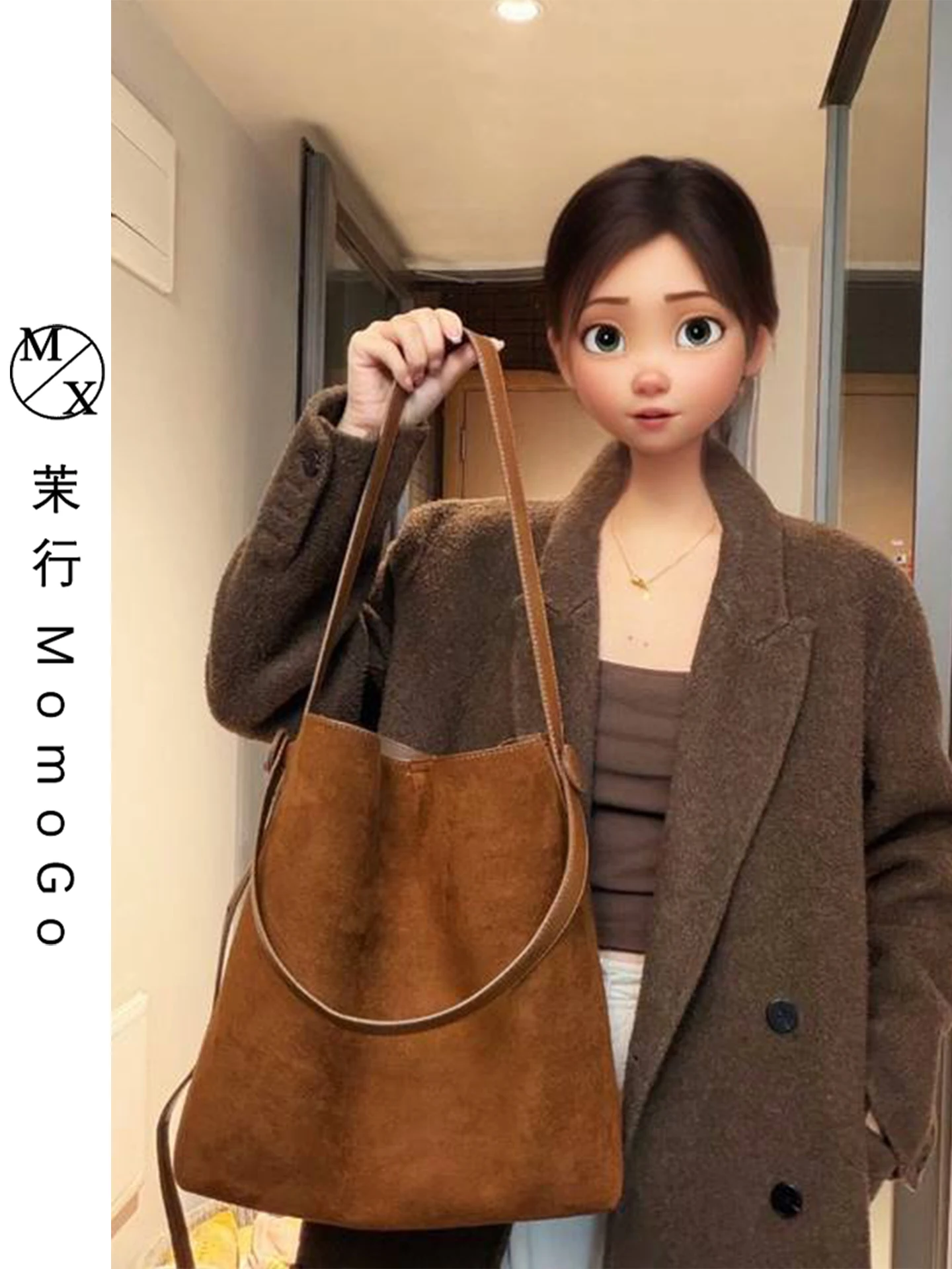 

Retro Suede Buet Bag Women's 2026 New Luxury Small Luxury High-End Versatile Single oulder Slant Cross Bag Casual Simple ...