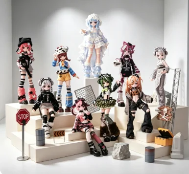 Genuine Forgotten City BJD Blind Box Articulated Joint Doll Anime Action Collectible Trendy Toy Desktop Ornament Surprise Gift