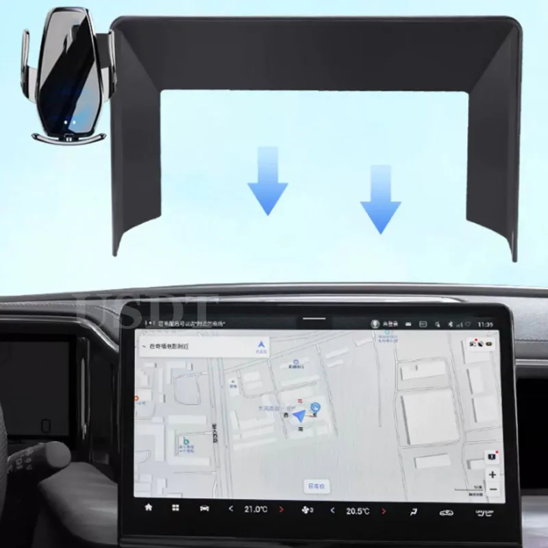 

For Trumpchi GAC GS8 2nd Gen 2024 2023 2025 Car Mobile Phone Holder GPS Navigation Screen Bracket Wireless Charger Stand