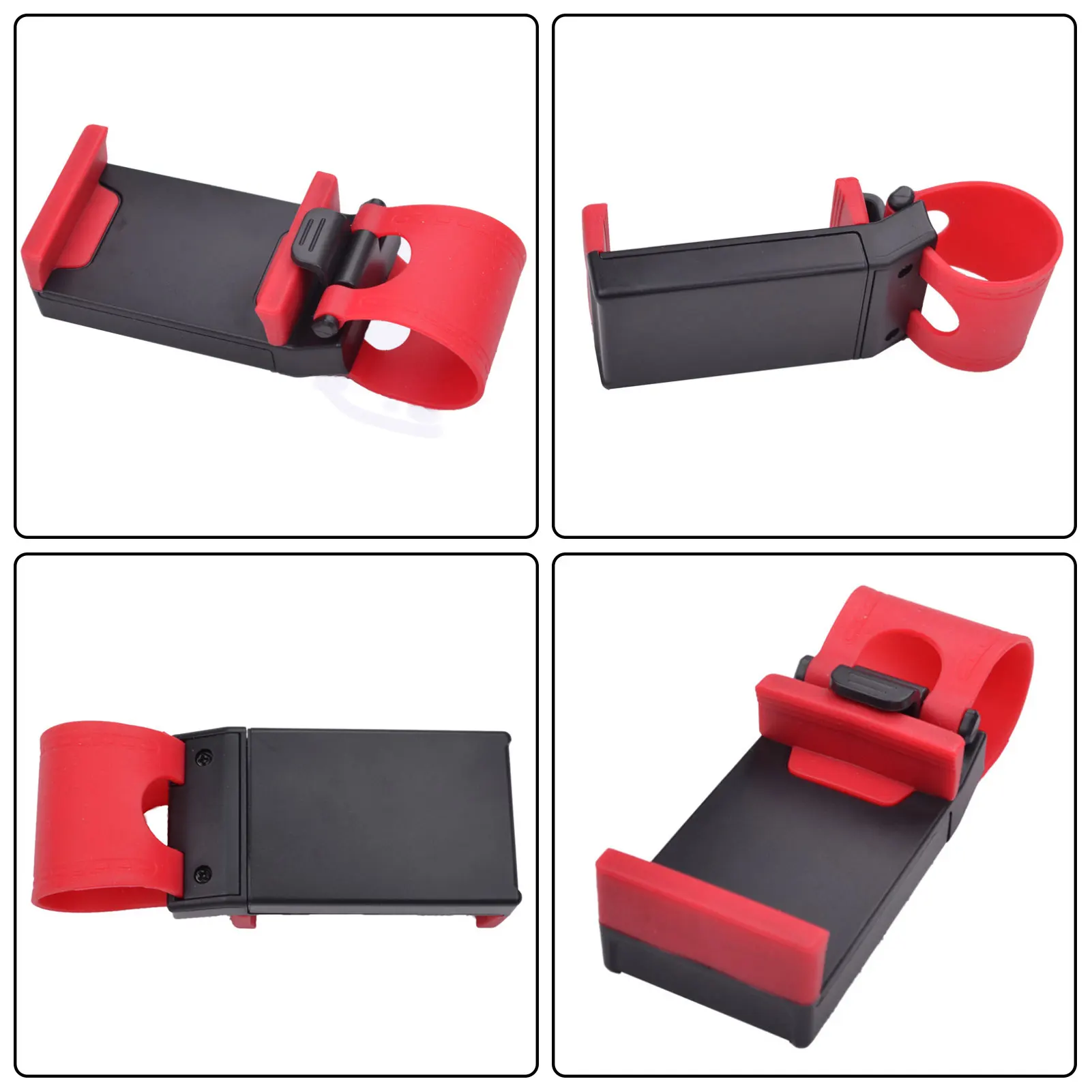 Car Steering Wheel Phone Clip Mount Holder Universal Bike Auto Camera GPS Phone Stand Bracket For IPhoneSamsungXiaomihuawei