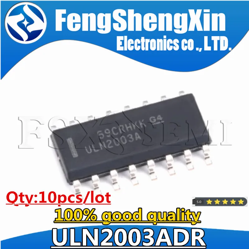 10pcs/lot ULN2003ADR ULN2003A ULN2003 HIGH-VOLTAGE HIGH-CURRENT DARLINGTON TRANSISTOR ARRAY IC SOP-16