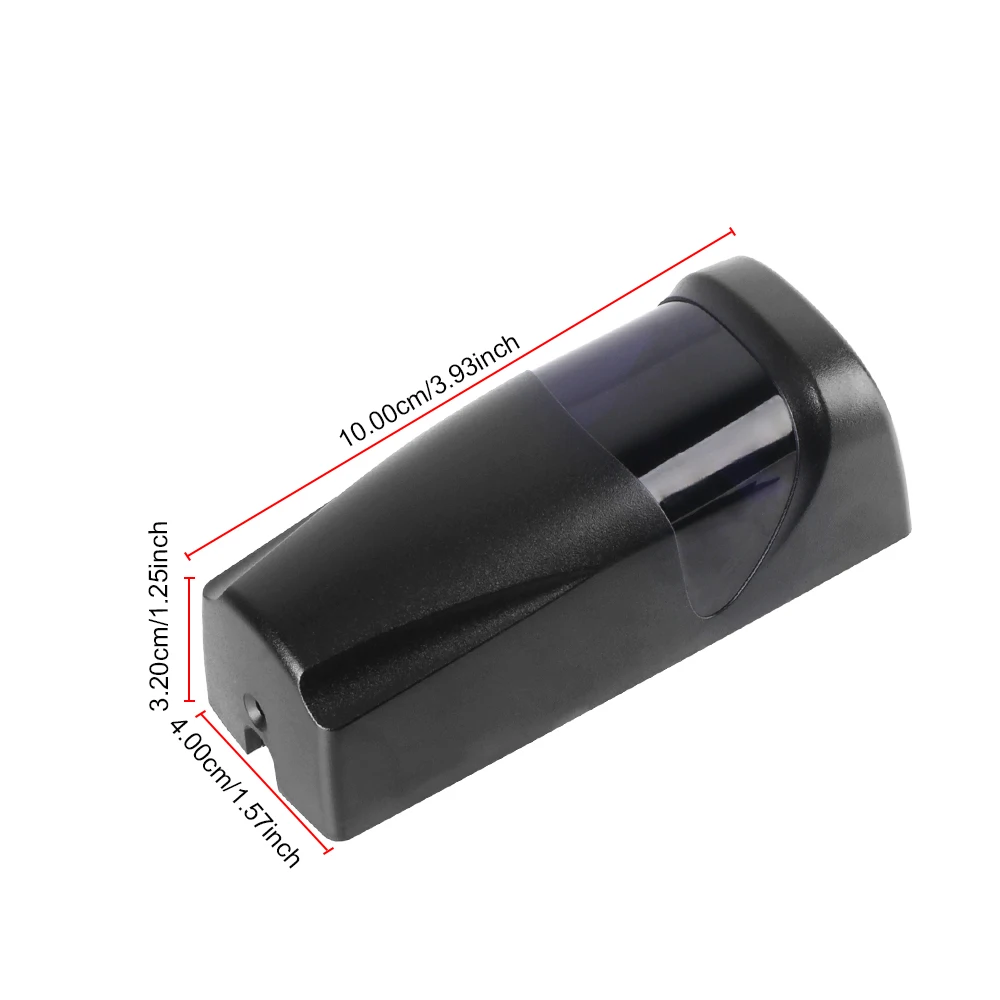 Photocell Infrared Sensor Detector Battery Powered 12-24V AC/DC Barrier Garage Infrared Detector Sensor for Automatic Gate