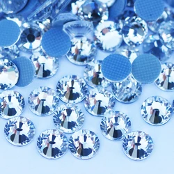 YANRUO 2058HF SS4-SS50 Crystal Clear Iron On Hotfix Stones And Crystals Flat Back Strass DIY Rhinestones For Craft