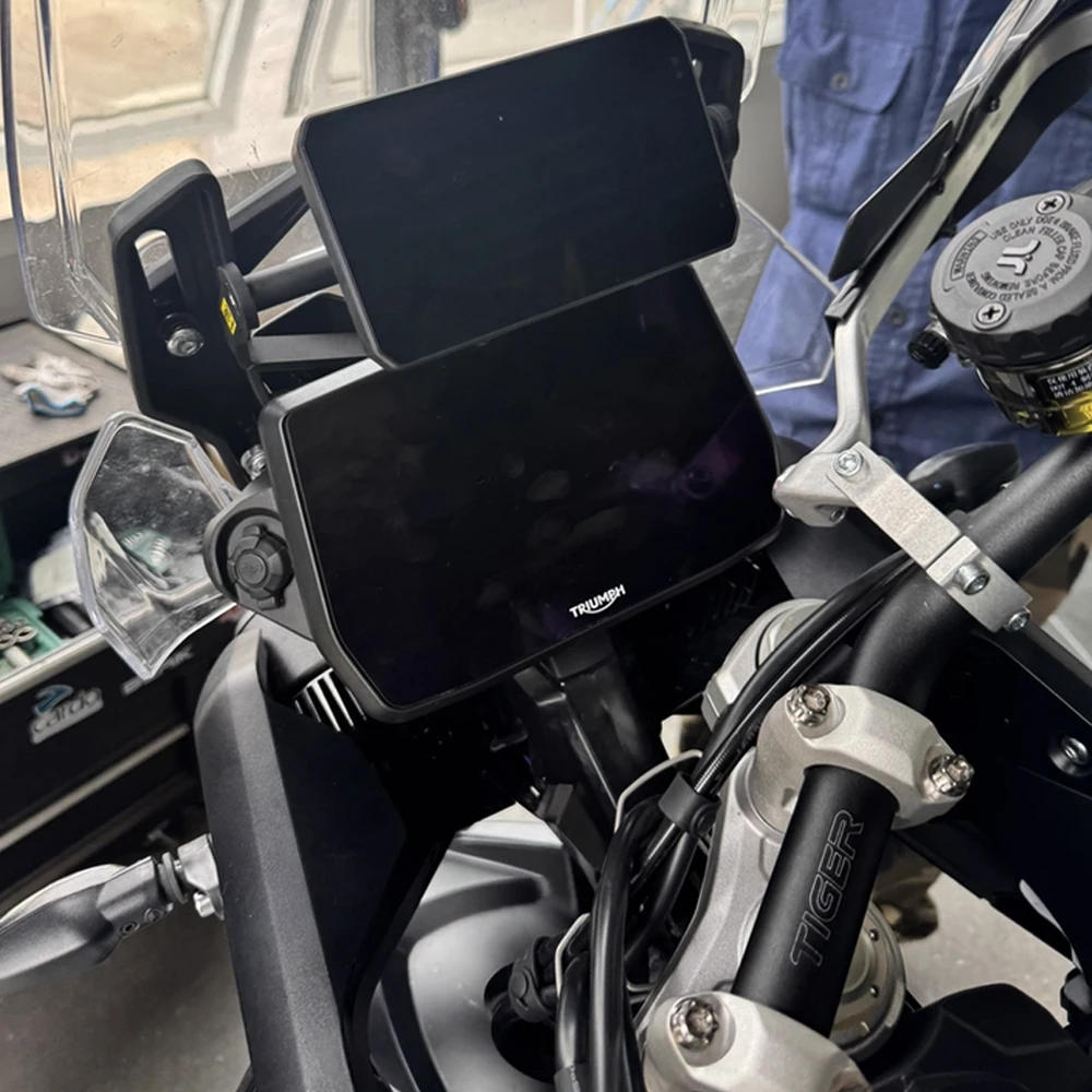 جديد لـ Tiger 900 GT Pro/Rally Pro Tiger 900 GT Tiger900 2024 2025 دراجة نارية الملاحة قوس حامل هاتف GPS لوحة الدعم