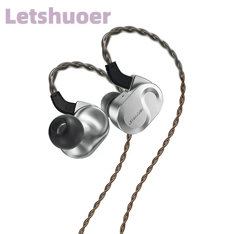 Letshuoer S08 Earphones Fourth Generation in Ear Monitor IEM Dual-coil 13mm Planar Magnetic Driver HiFi Wired in Ear Headphone