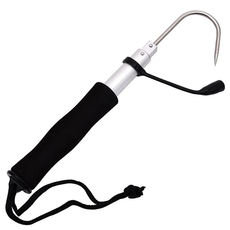 New Telescopic Stainless Steel Fish Gaff Retractable Fishing Spear Hook Ice Sea Fishing Tackle Portable Fishing Accessory view 5