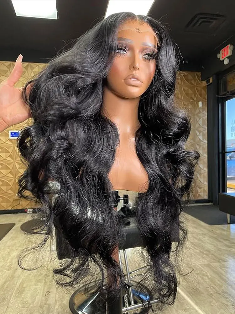 13x4 13x6 Kanten Voorkant Pruiken Echt haar Body Wave Kanten Voorkant Pruiken van echt haar Voorgeplukt 180% Dichtheid Body Wave Pruiken van echt haar