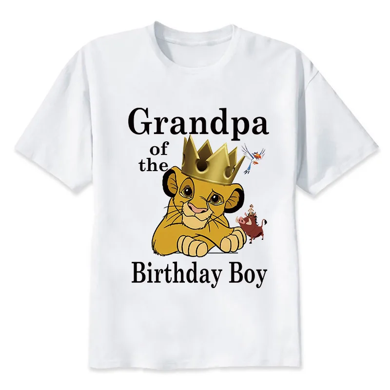 Matching birthday family suit cartoon theme children\'s T-shirt birthday boy funny party gift clothes parents grandparents