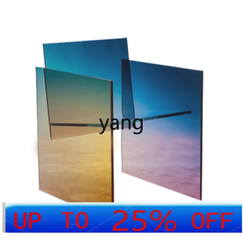 

LH Simple Transparent Acrylic Gradient Rainbow Leisure Chair Dining Room Coffee Chair