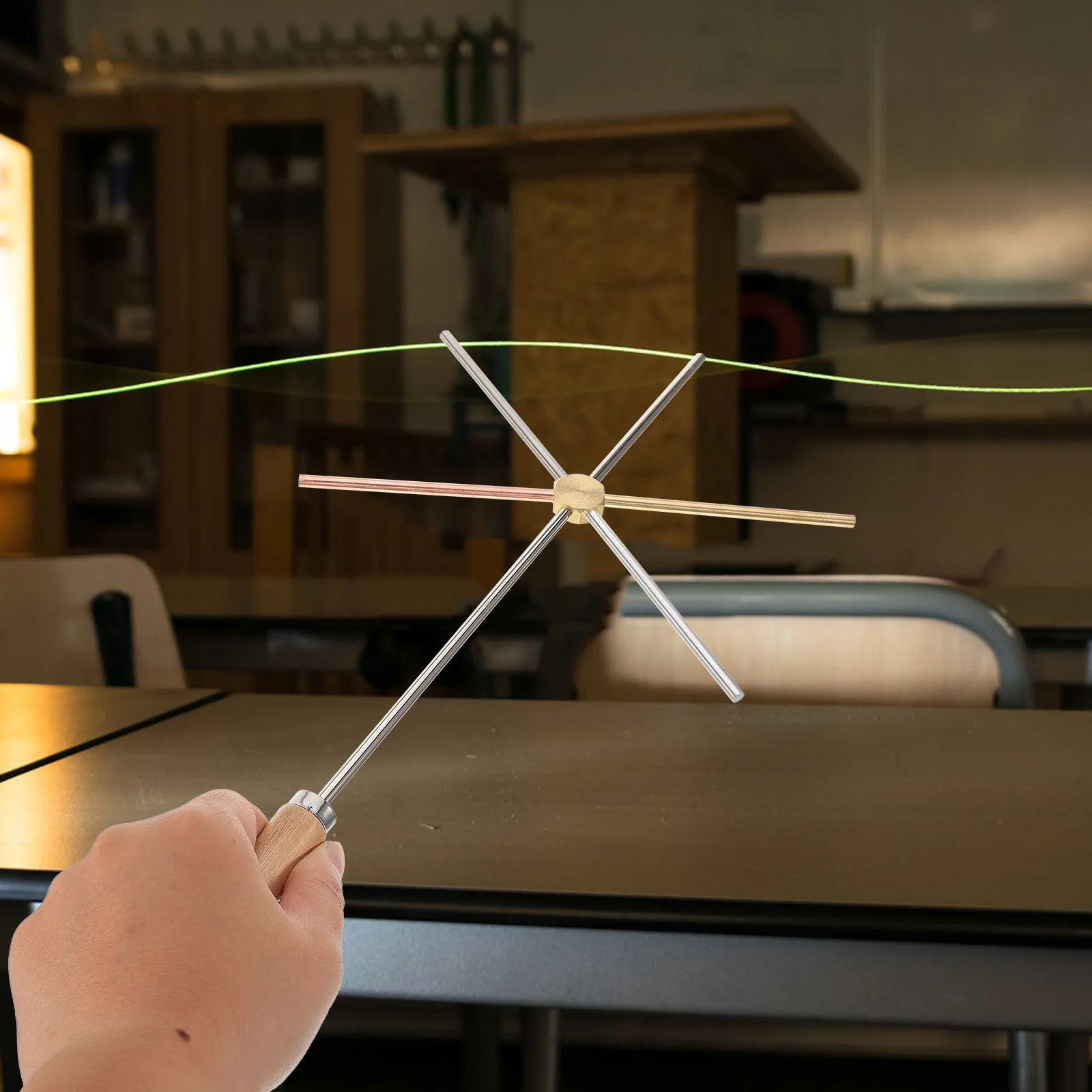 

Thermal Conductivity Demonstrator School Physics Teaching Tool Copper Iron Aluminum Heat Conductivity Rods Experiment Equipment