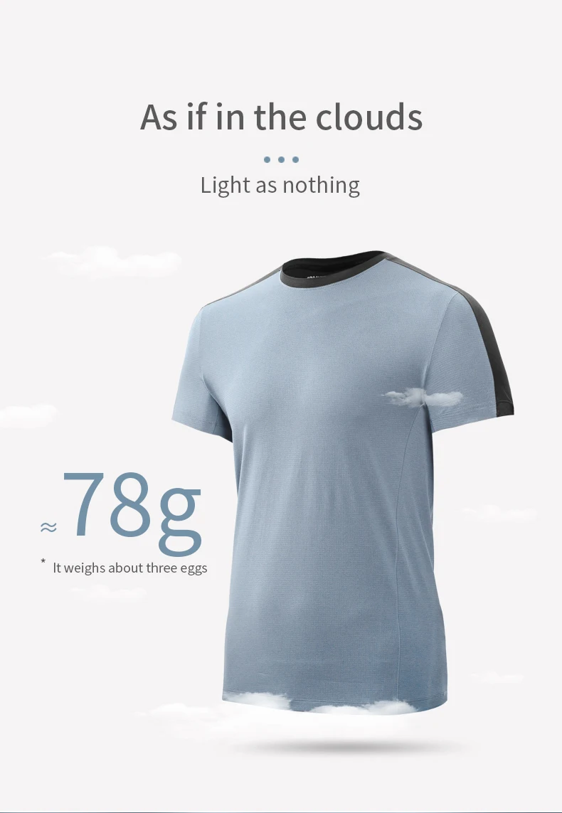 AONIJIE FM5122 Man Male Lightweight Sports Quick Drying T-Shirts Short Sleeve Tops Tee Shirt For Running Daily Gym