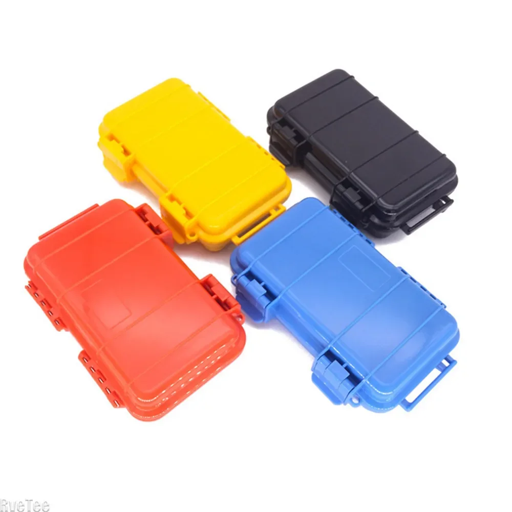 4 Color Outdoor Shockproof Waterproof Box Survival Airtight Case Holder Storage Match Tool Earphone Case Travel Sealed Container