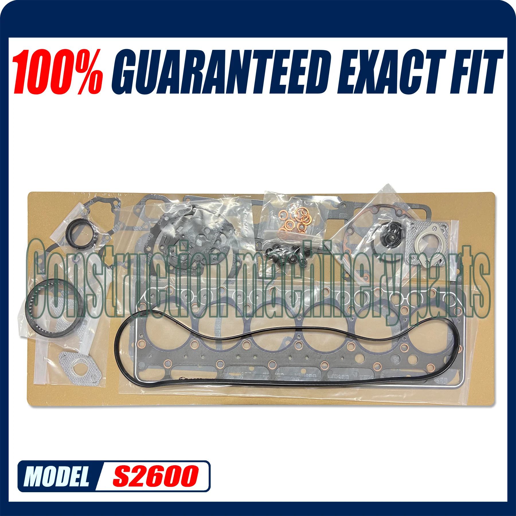 S2600 Full Overhaul Gasket Kit For Kubota Engine KH28 KH170 Excavator