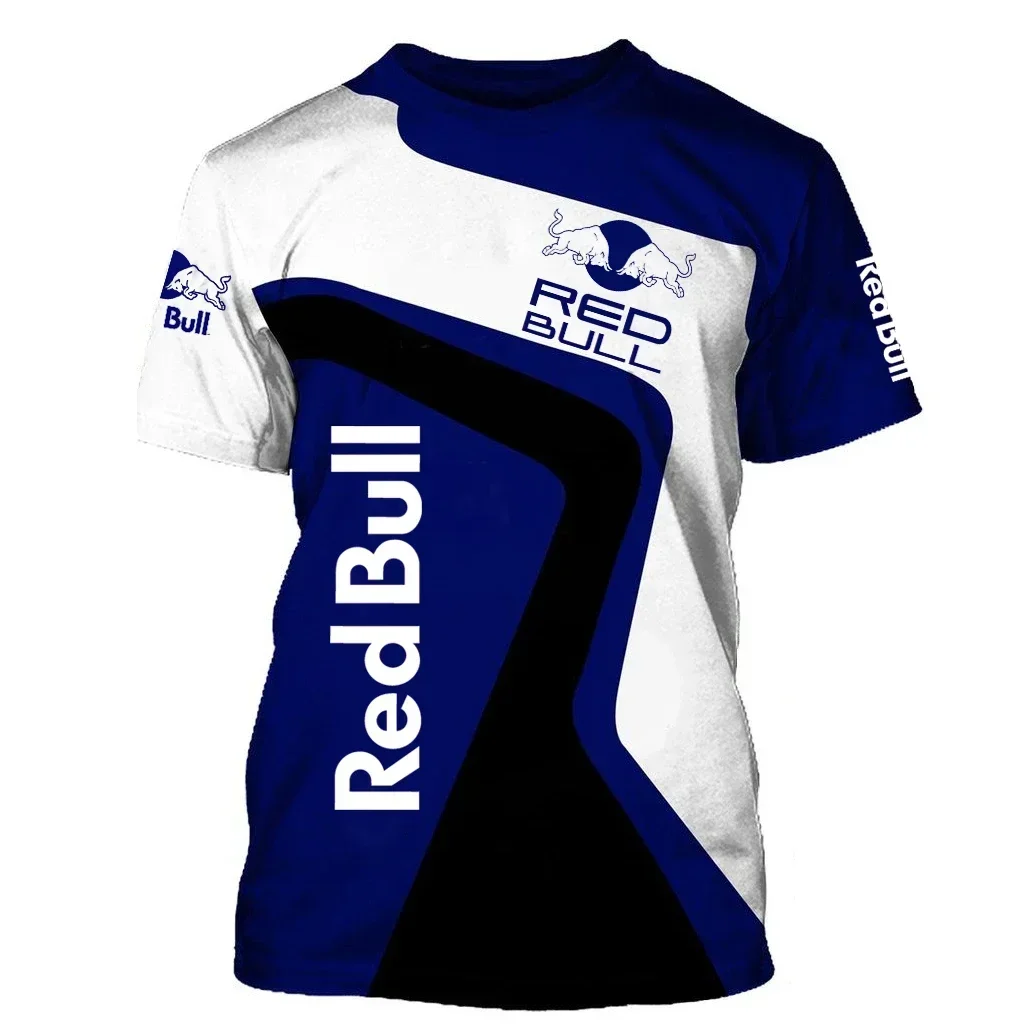 

Summer Outdoors T-shirt Men's Sports T-shirt Red Bull 3D Printed Short Sleeve Casual Motorcycle T-shirt Red Bull Racing Clothing