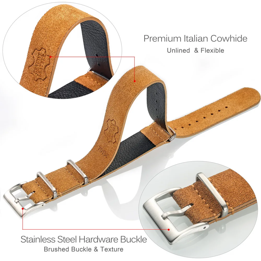 HEMSUT Genuine Leather Watch B - Tropic Strap Vintage 리뷰 및 가격