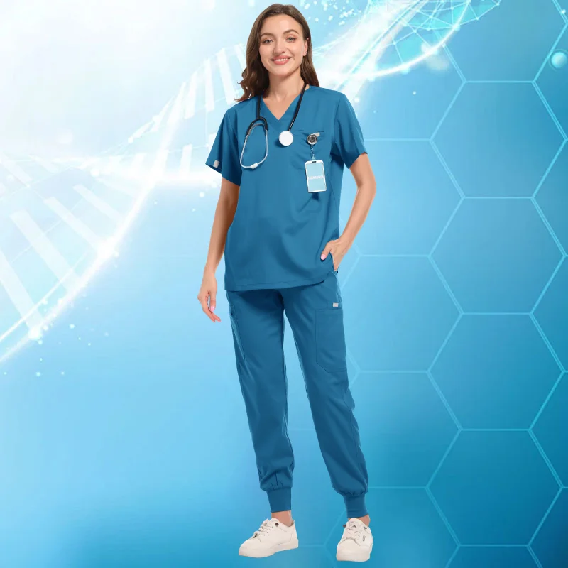Medizinischer Operationssaal, medizinische Uniform, OP-Bekleidung, Krankenhaus-Arbeits-Bekleidungsset, medizinische Versorgung, Krankenschwester, Zahnchirurgie-Anzug, Arbeitskleidung