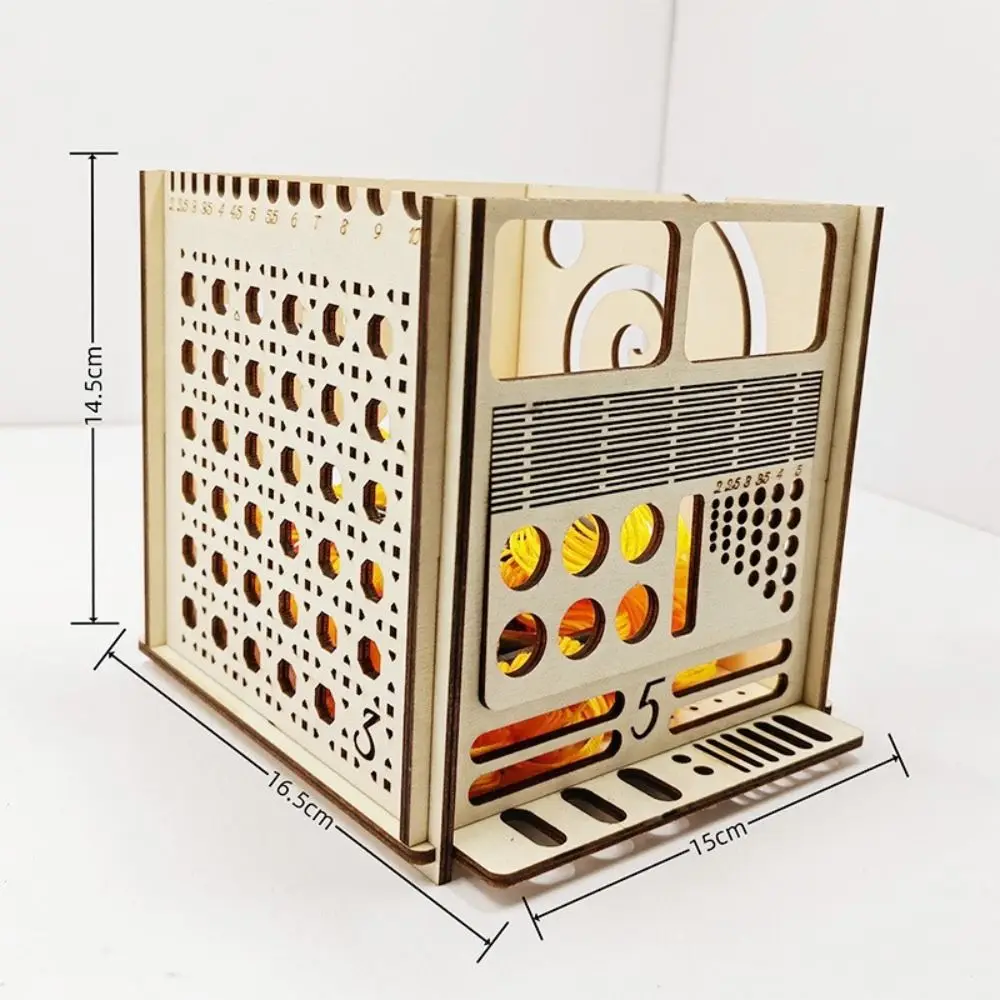Wooden Frame Paint Brush Holder Multihole Detachable Watercolor Brush Rack DIY Large Capacity Makeup Brushes Shelf Household