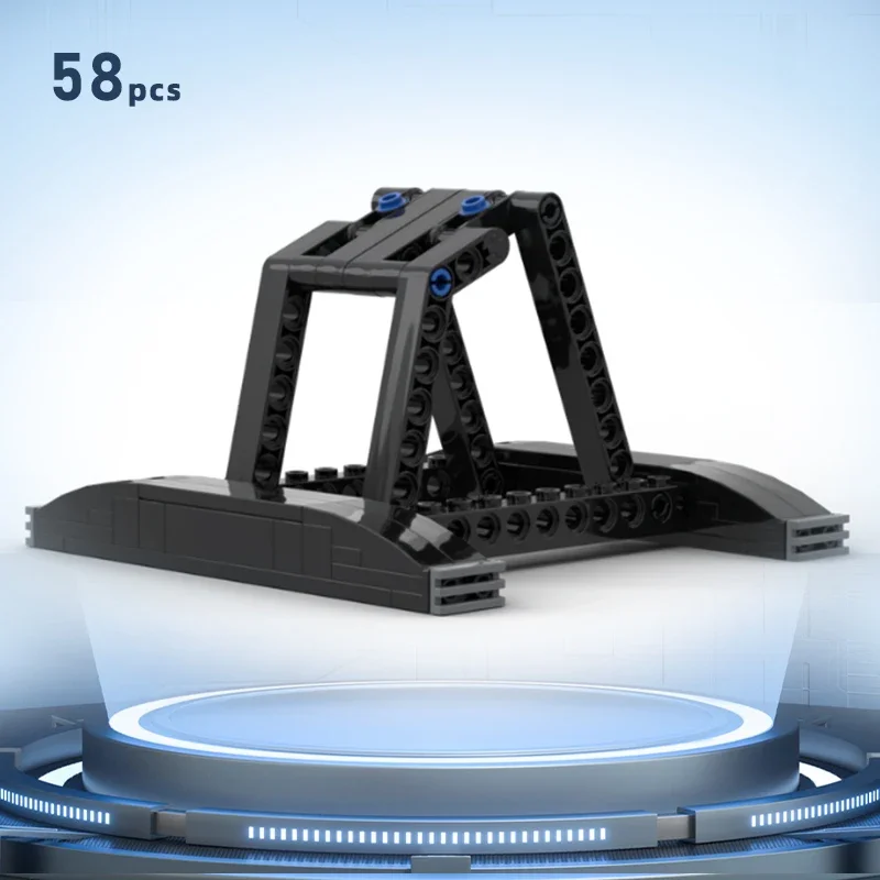 ขาตั้งจอแสดงผลปีก 75155 ทำจากอิฐเพื่อแสดงเครื่องบินชัทเทิล สตาร์ชิป เรืออวกาศ เรืออวกาศ ยานอวกาศ รถ ขาตั้งฐานคอลเลกชัน