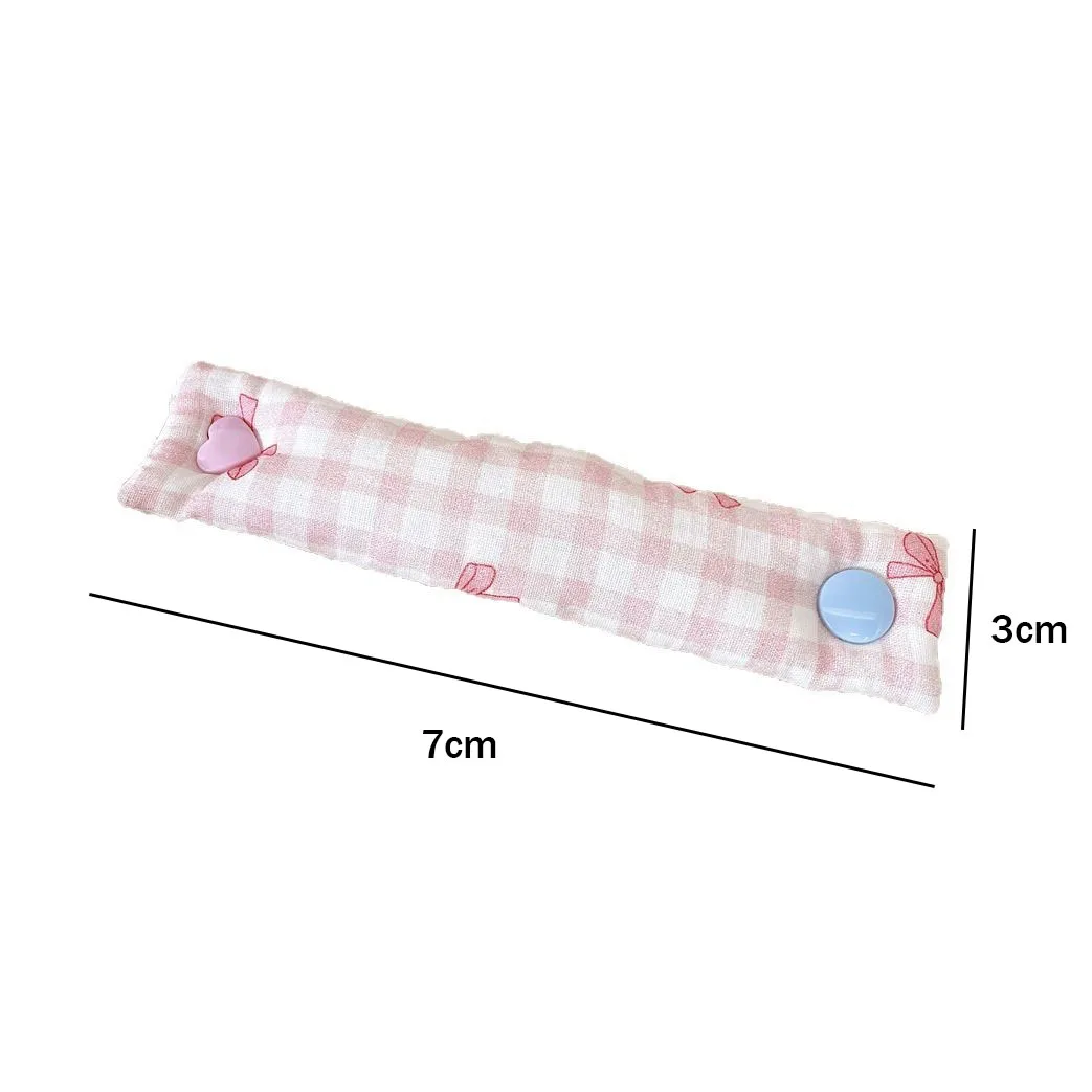 قطعة واحدة من ربطات الكابلات الزهرية - منظم سلك القماش على طراز INS، أشرطة سلكية لطيفة قابلة لإعادة الاستخدام لسماعات الأذن/كابلات البيانات