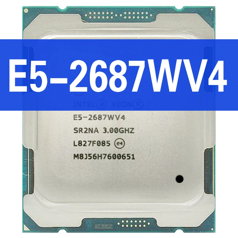 Xeon E5-2687WV4 3.00GHz E5 2687WV4 12-Core 30MB SmartCache CPU E5-2687W V4 LGA2011-3 TPD 160W Atermiter Motherboard DDR4 RAM kit