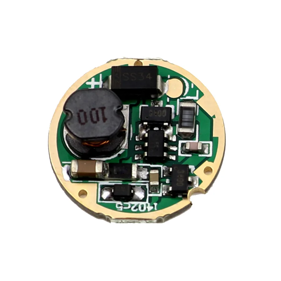 17mm 1 Mode Single Mode On Off 3V-12V Input Driver Circuit Board for 10W LED 501B 502B P60 Flashlight Torch Lamp