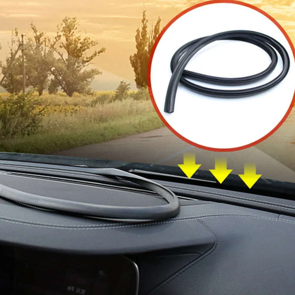 

Car Dashboard Sealing Strip Soundproof Noise Insulation Windshield Gap Edges Dash Elastic Temperature Resistance Strong