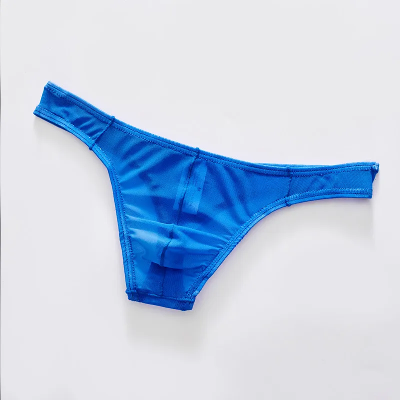Herenonderbroeken, sexy lage taille, doorzichtige mesh-strings, strings, bikinislip, ademend, comfortabel ondergoed