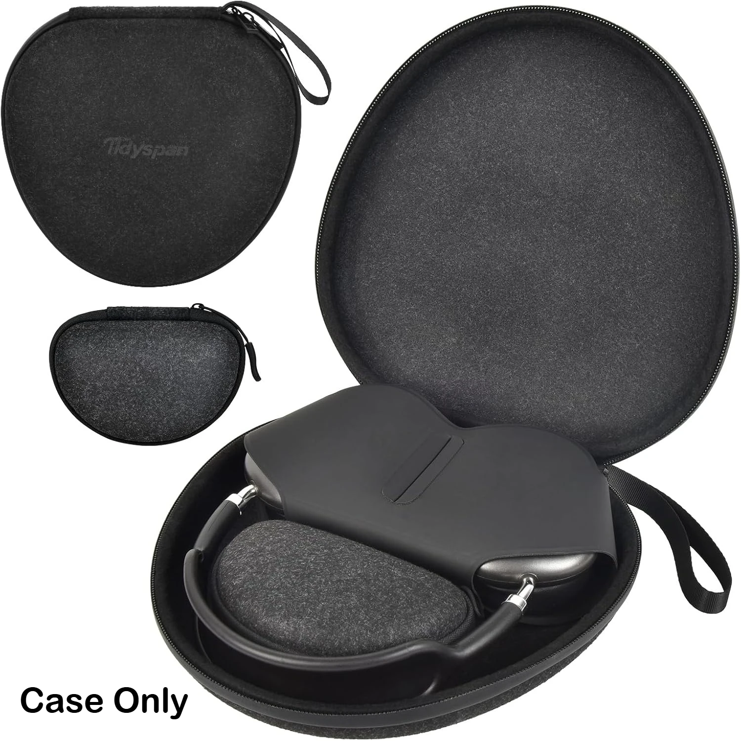 Étui intelligent pour Apple AirPods Max sans fil sur-écouteurs, sac pour écouteurs en feutre avec boîte intérieure pour écouteurs (support uniquement)