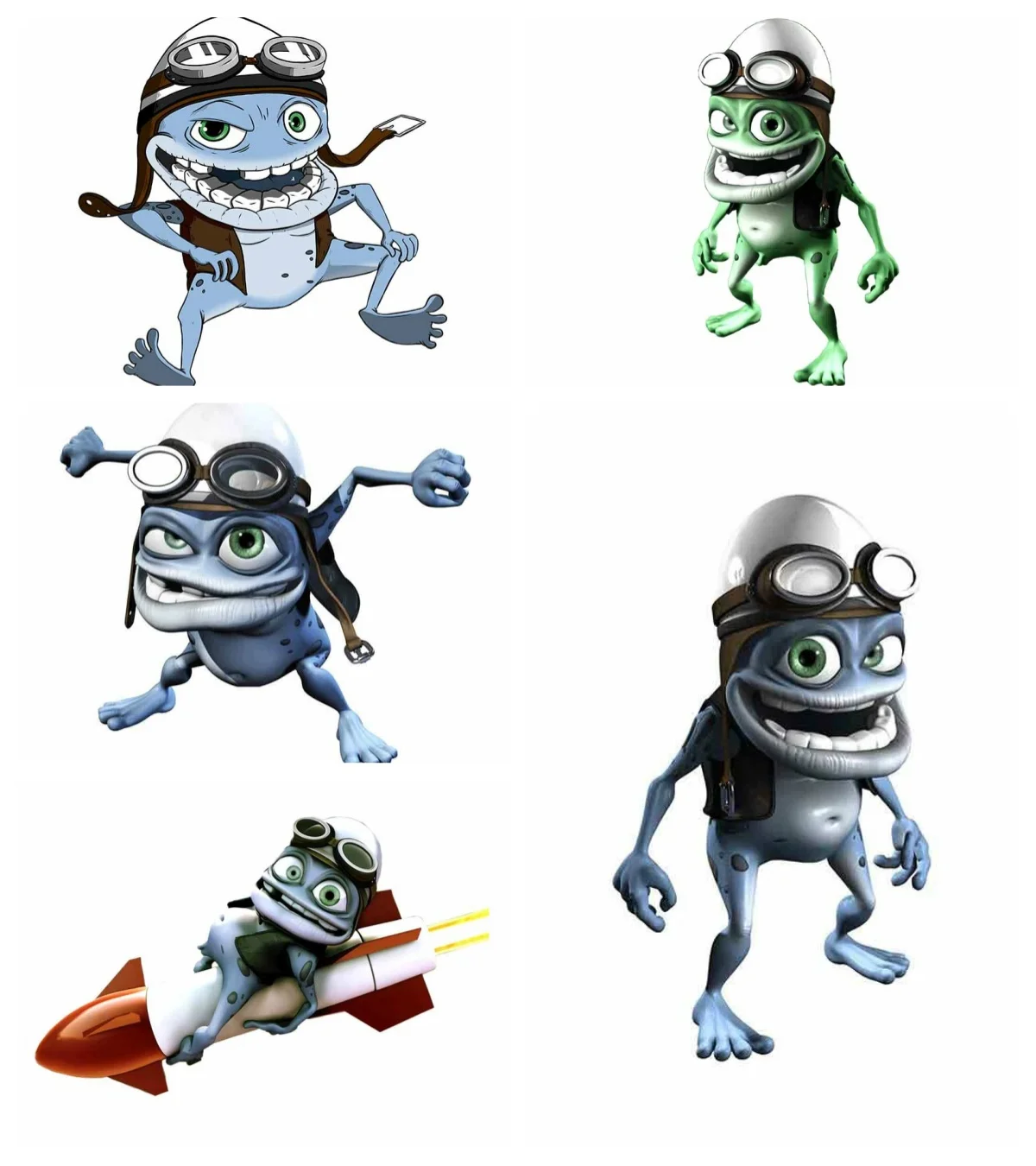Car Sticker Anime Funny Crazy Frog Waterproof Vinyl Personality Sticker on Car Decal Stickers Car Styling PVC Wholesale