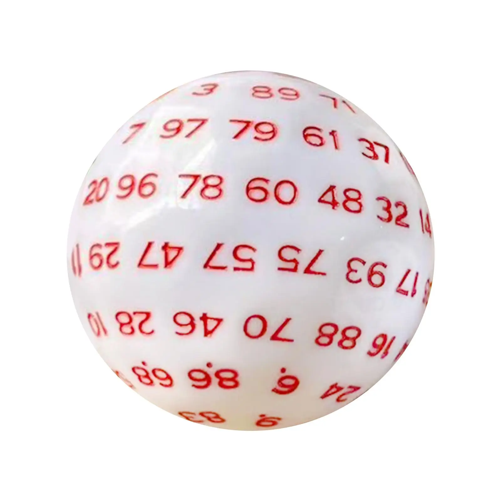 3x100 Sided Dice Acrylic Compact Large D100 Dice for Board Game Table Game Red