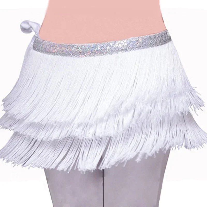 Ceinture de danse du ventre avec pompon argenté pour femme, écharpe Gelhip sexy, 303