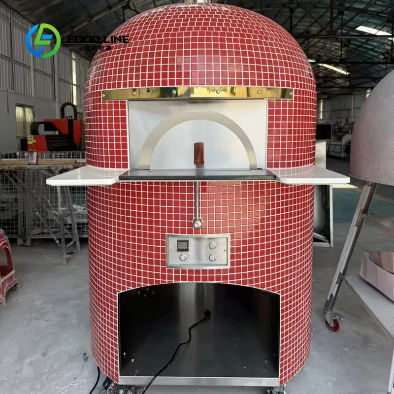 Customized Commercial Neapolitan Italian Woodfired Brick Burning Clay Outdoor Pizza Oven Electric Gas Wood Bakery Restaurants