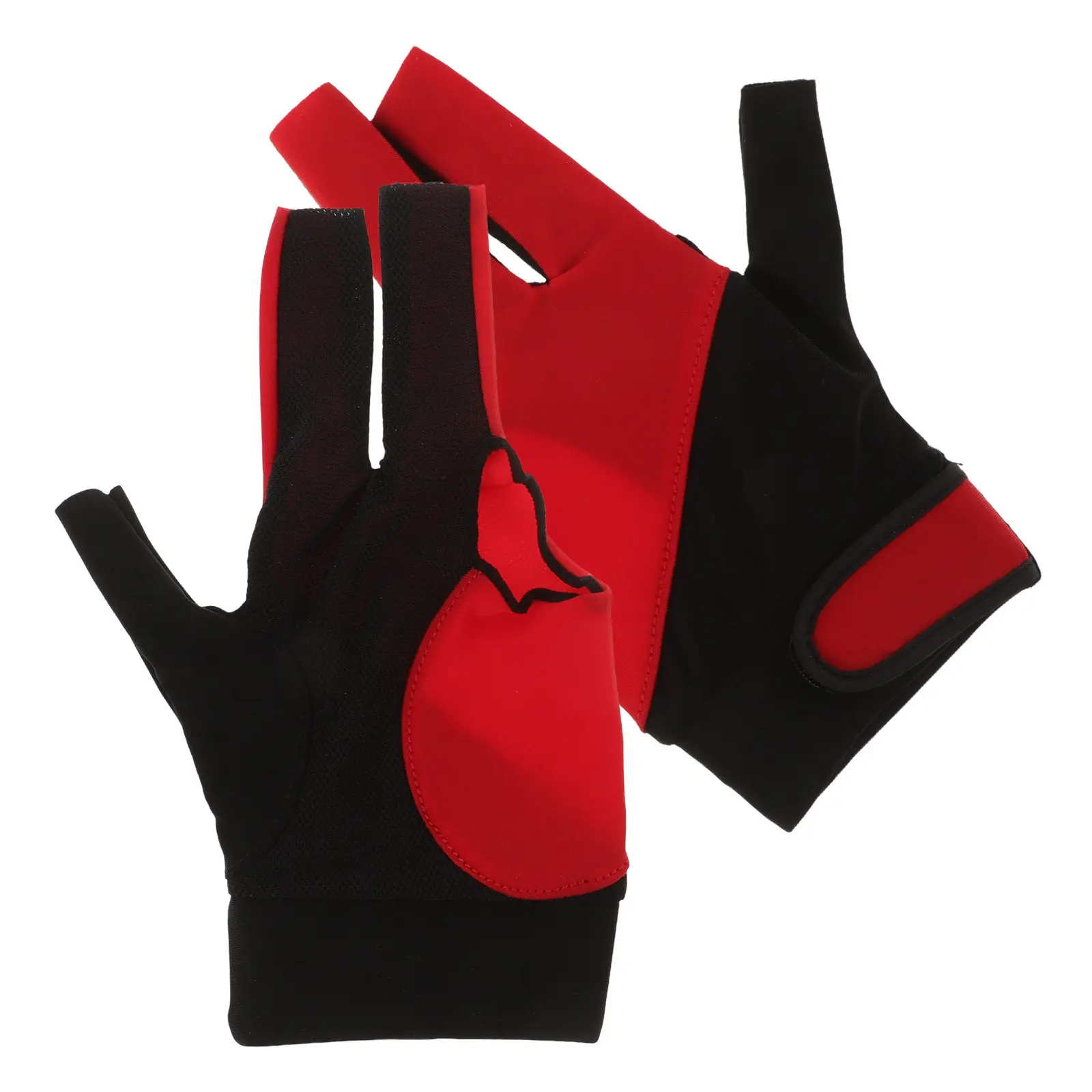 

2Pcs Left Hand Pool Cue Glove for Men Stylish Breathable Billiard Glove Multi-Purpose Three-Finger Cutout Wear-Resistant