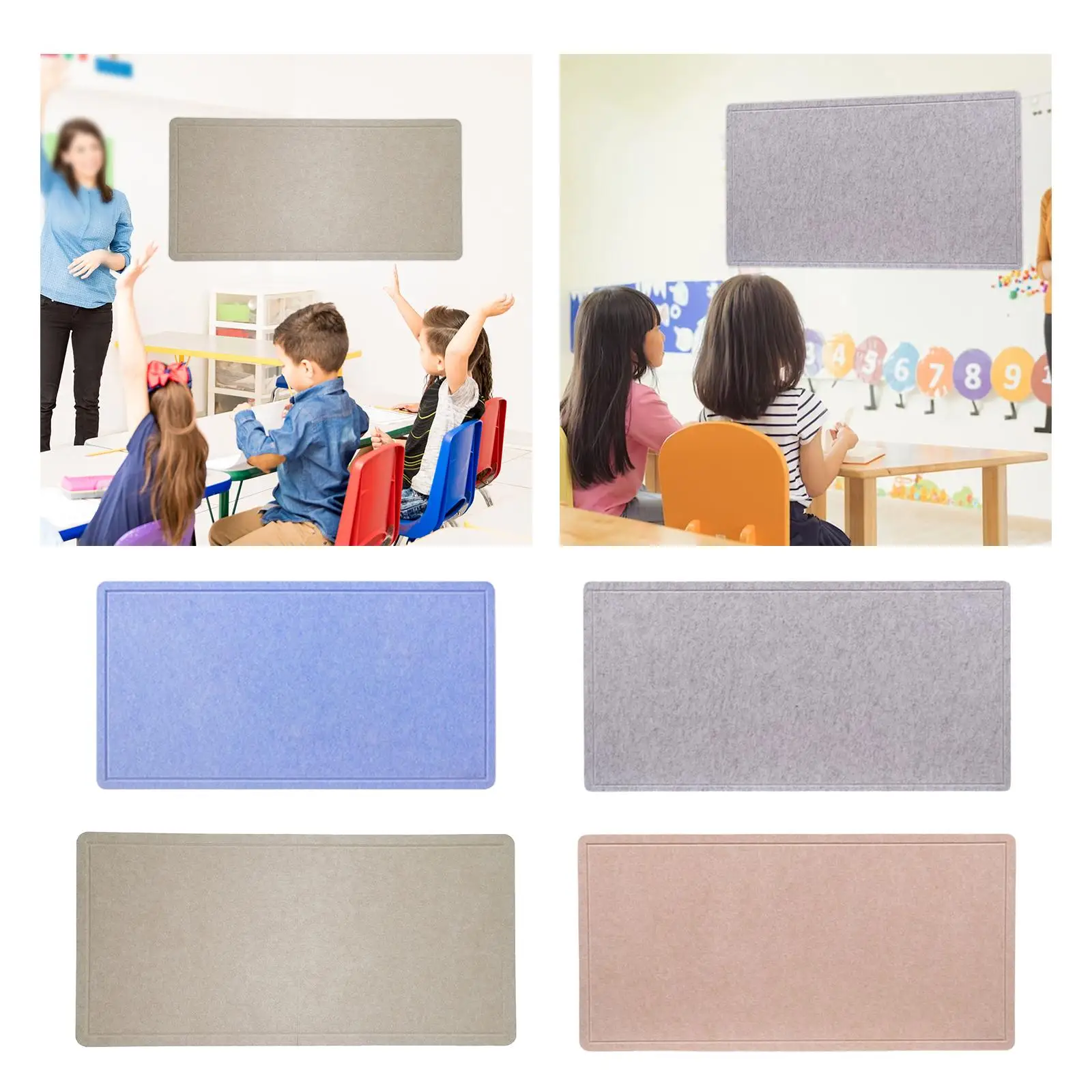 Bulletin Board 24inchx47inch Keepsakes Scratch Resistant Notes Portable Felt