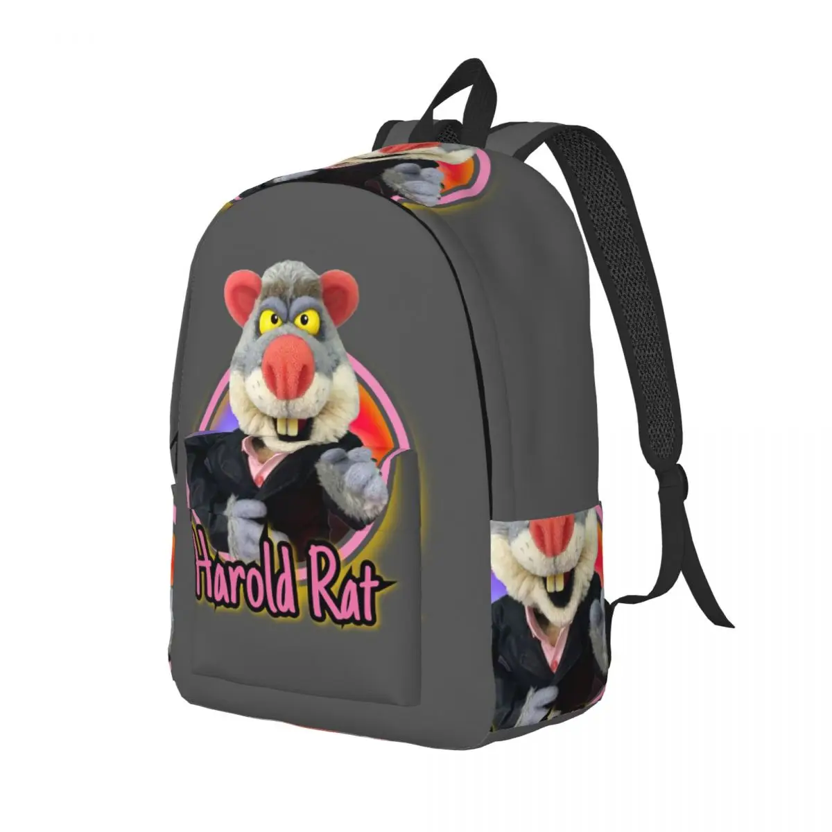 Mochila Escolar HAROLD RAT para Estudantes, Mochila de Viagem para Meninos e Meninas, Bolsa de Ombro Fashion