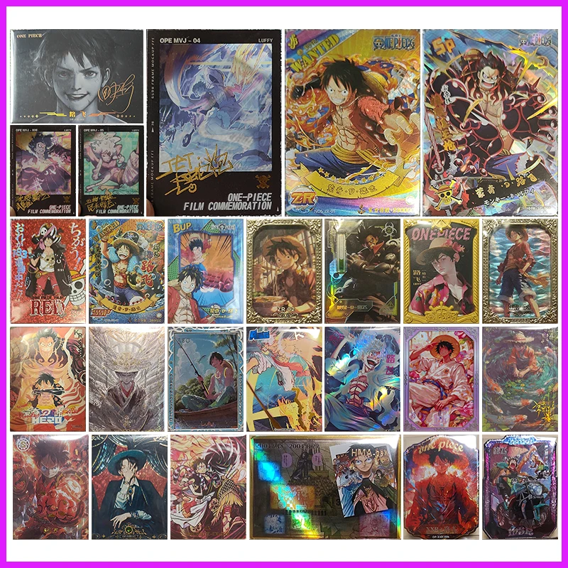 

Аниме ONE PIECE Rare SH MVJ ZR SP RED SSP BUP UR KR SS ASG SKP AS Коллекционные карты Monkey D Luffy Toys для мальчиков Подарок на день рождения