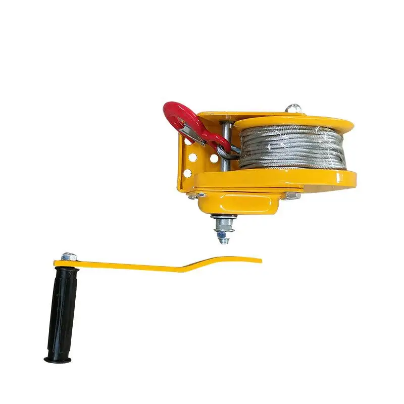 Hand winch two-way self-locking manual winch 1200 pounds small winch towing home winch crane