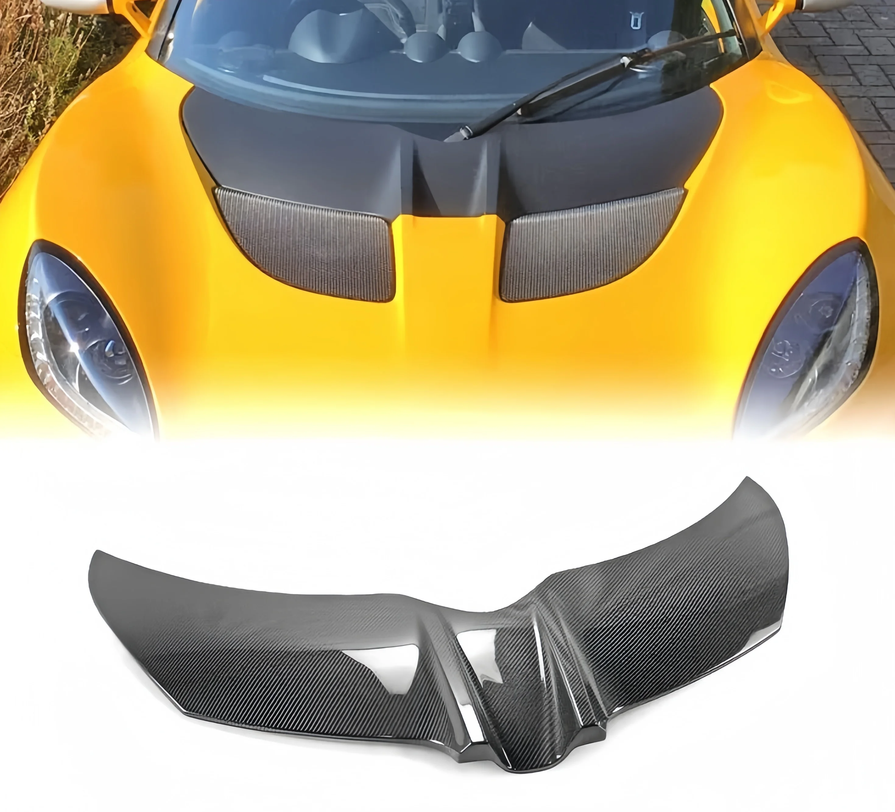 ForLotus Exige S3 Elise Carbon Fibre Mod Front Hood Intake Cover