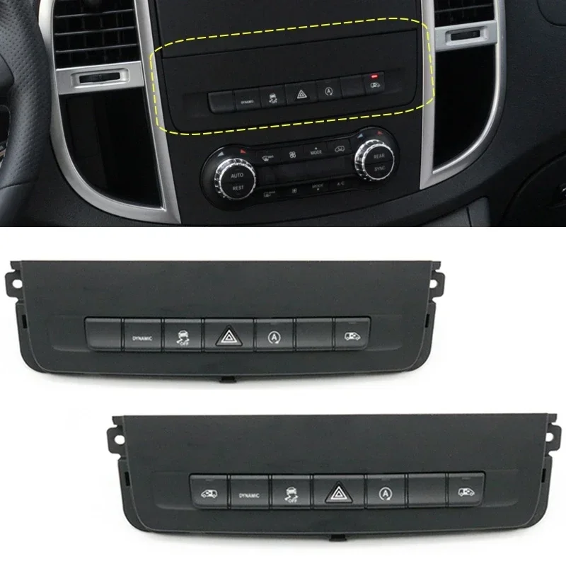 

For Mercedes-benz Vito Metris W447 W448 V260 2016-2023 Front Dash Dynamic Hazard Light Sliding Doors Button Panel Switch