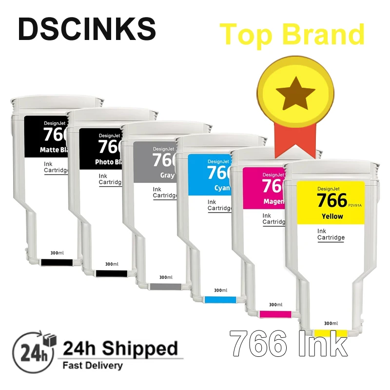 

300ml 766 Compatible ink cartridge for HP 766 DesignJet XL 3600 Multifunction Printer P2V92A P2V89A P2V90A P2V91A P2V93A