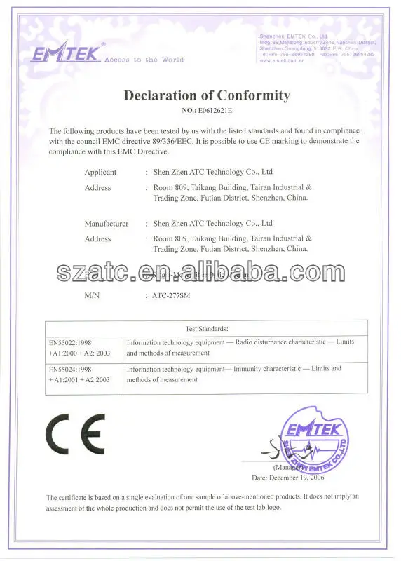 Red de comunicación Módem de red de fibra óptica monomodo RS232/422/485 (ATC-277SM)