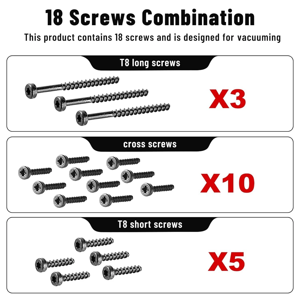 B82B-For Dyson V6 V7 V8 V10 V11 Vacuum Cleaner Replacement Screws Set For Cyclone Blower Brush Head Power Pack Battery