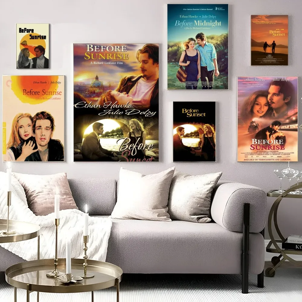 بيلا قبل شروق الشمس قبل غروب الشمس ملصقات الفيلم ، الكلاسيكية عالية الجودة جدار الفن ، ملصقات الرجعية للمنزل ، ديكور الغرفة #2