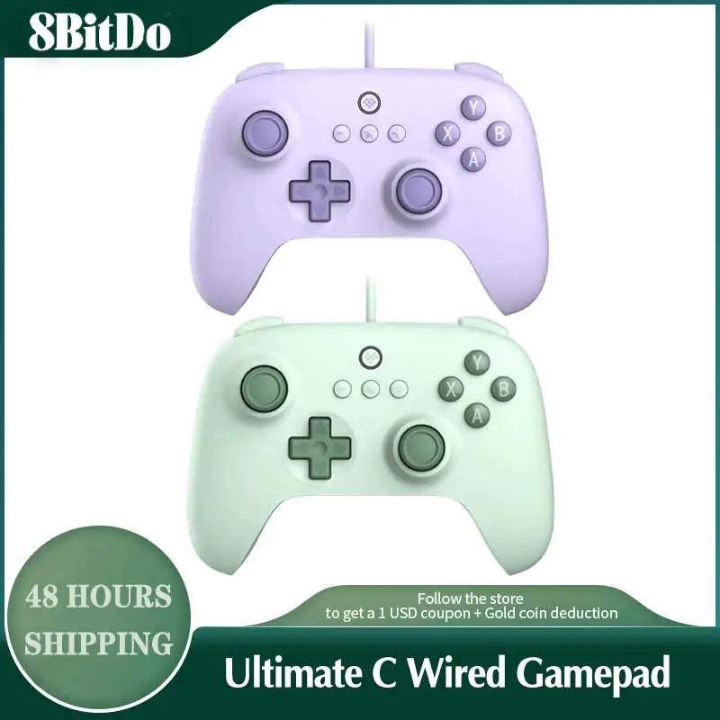 8BitDo Ultimate C Wired Connectivity Gamepad Wireless Controller for PC Windows 10 ,Android,Raspberry Pi and Steam Deck