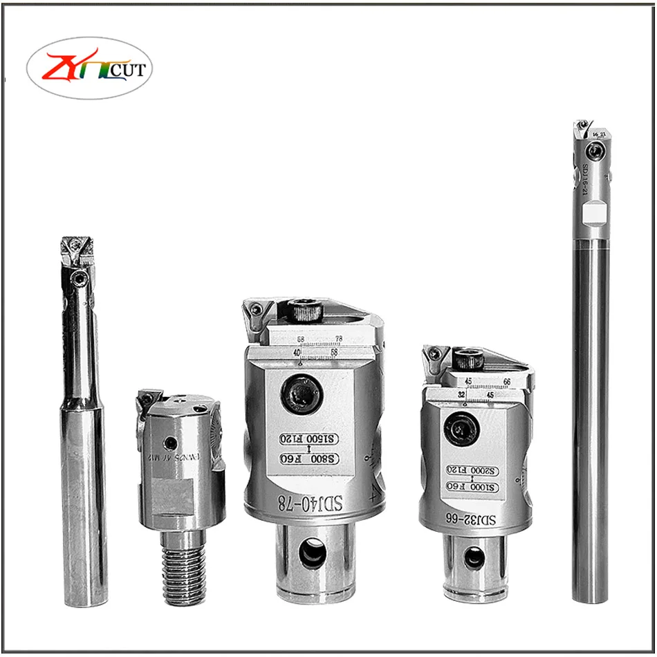 SDJ adjustable fine tuning fine boring tool seismic small hole fine boring bar set tungsten steel lock tooth fine boring tool